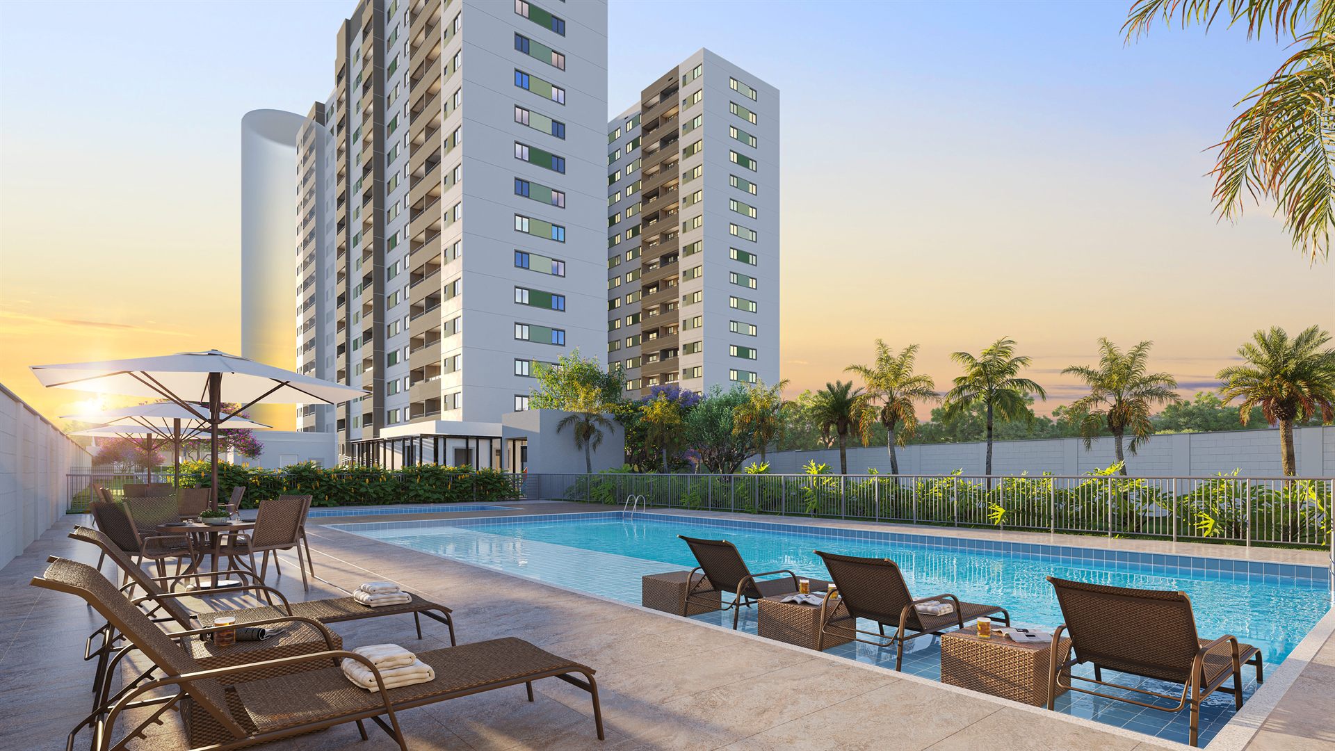 Piscina Residencial Fortitudine MRV Fortaleza