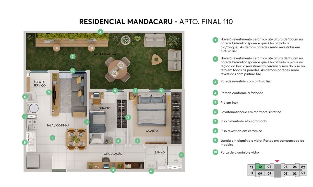 Planta Res. Mandacaru MRV Fortaleza