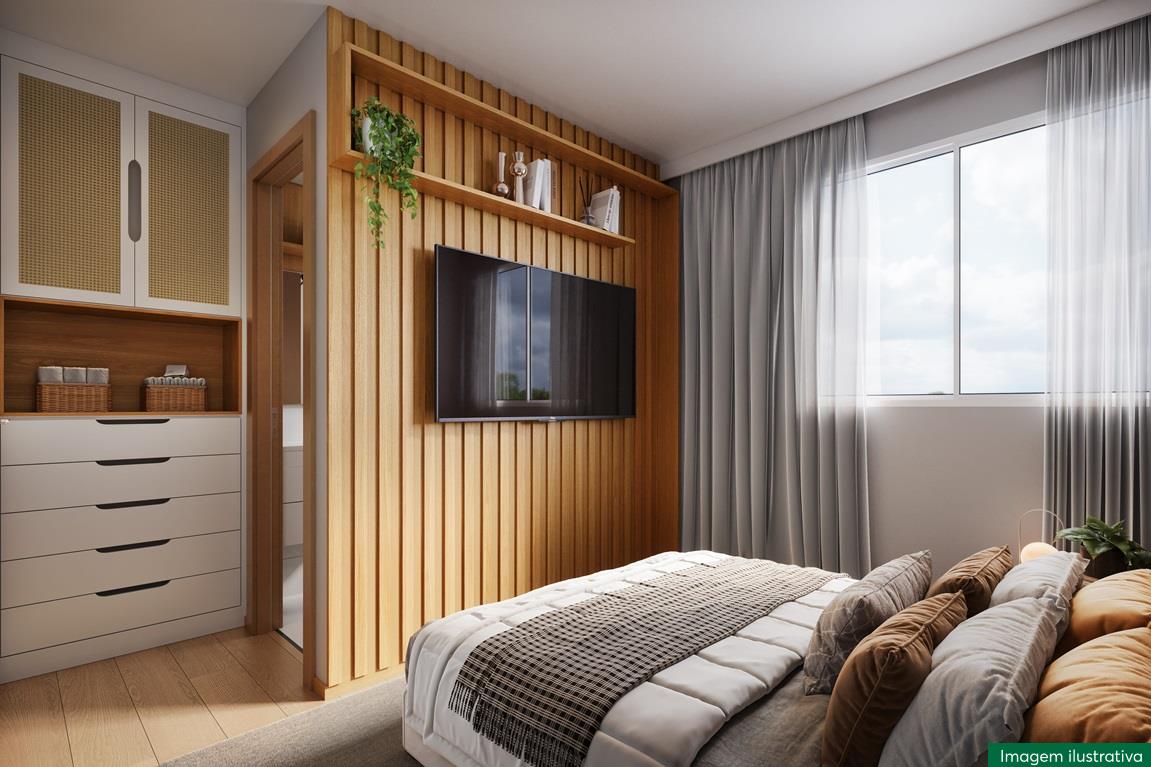 Quarto de casal Porto das Marés MRV Fortaleza