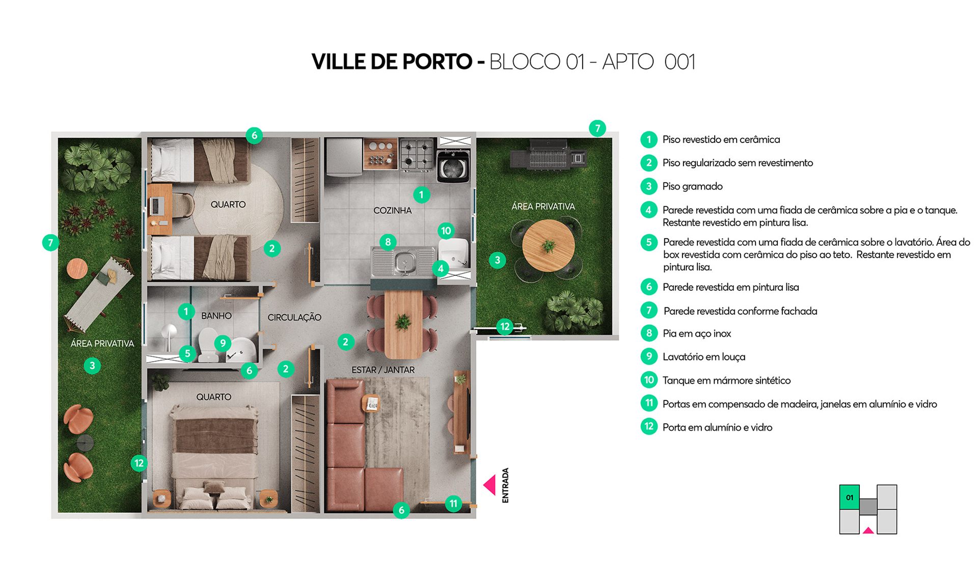 Planta Ville de Porto MRV Caucaia