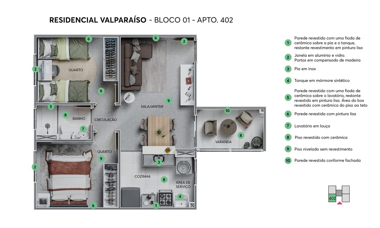 Planta Res. Valparaíso MRV Fortaleza